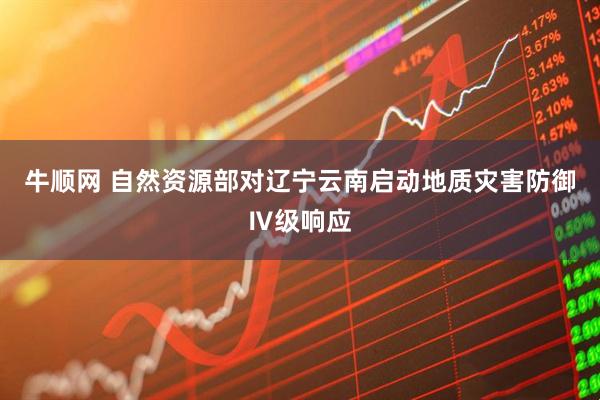 牛顺网 自然资源部对辽宁云南启动地质灾害防御Ⅳ级响应