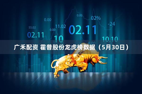 广禾配资 霍普股份龙虎榜数据（5月30日）