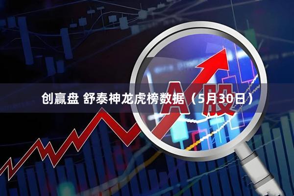 创赢盘 舒泰神龙虎榜数据（5月30日）